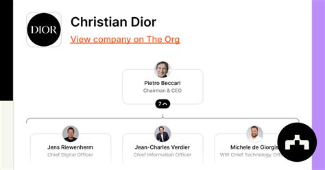 christian dior organizational chart|dior finance paris.